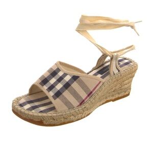 Burberry Nova Check Plaid Espadrilles